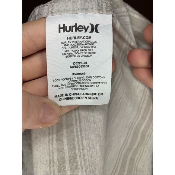 Hurley Button Down Casual Top Size XXL - Picture 5 of 5